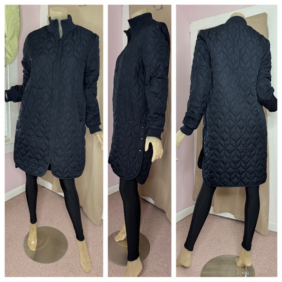 •NEW•ILSE JACOBSEN HORNBAEK Long Quilted Jacket - Picture 2 of 14